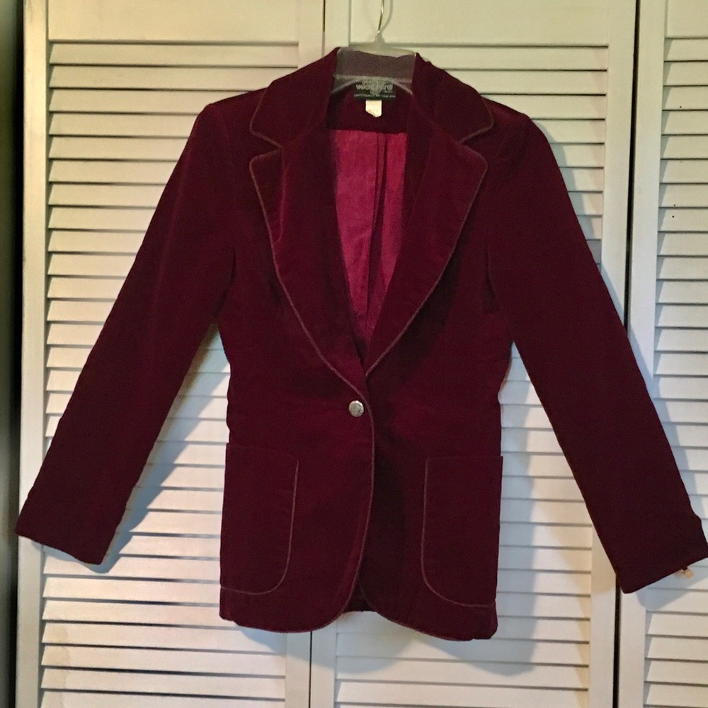 VINTAGE 70s PATTY WOODARD OF CALIFORNIA BUTTER-SOFT VELVET JACKET - Picture 4 of 8